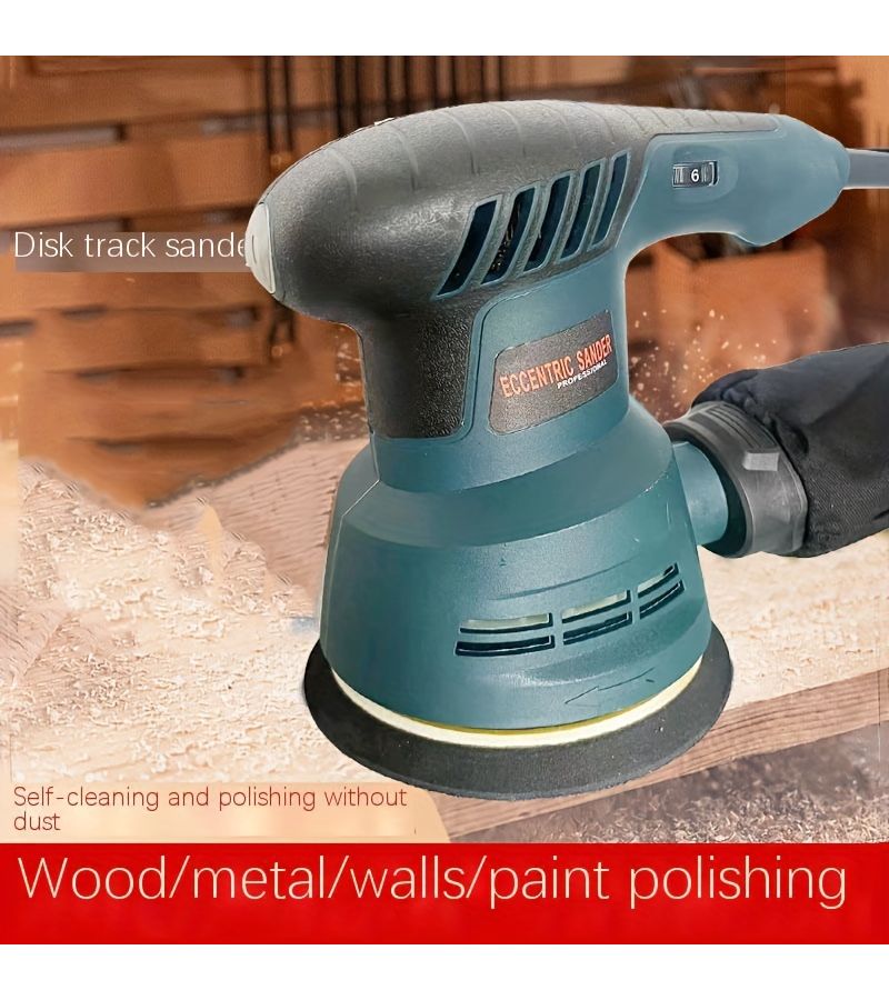 Blue Electric Speed Control Sander for Woodworking Paint Wall Putty Polishing - Image 2