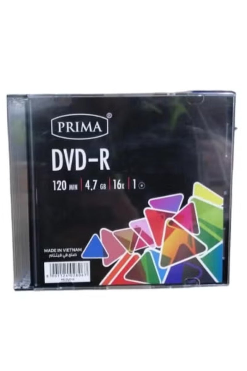 بريما مجموعة من 10 أقراص DVD+R DL فارغة، 16 قرصًا، 120 دقيقة، 4.7 جيجابايت