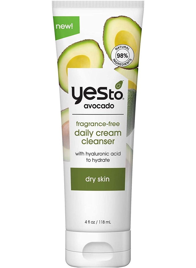 Yes To Avocado Fragrance Free Daily Cream Cleanser 4 Fl Oz - pzsku/ZFE109E74939E2C51A0C8Z/45/_/1660210839/4710ddbc-ccda-4ff3-80e2-8fd4a2e8fa59