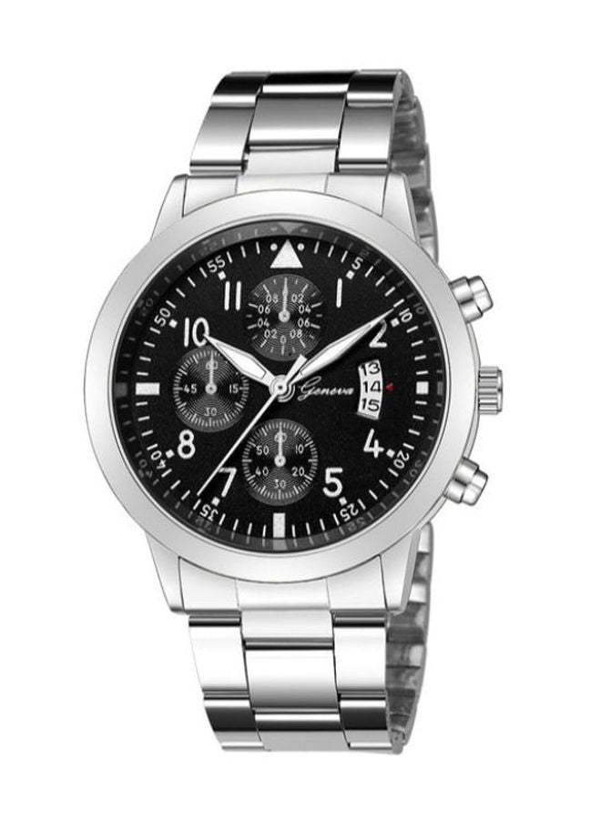 NIBEMINENT men Date Display Stainless Steel Analog Watch NNSB03704905 - Image 1
