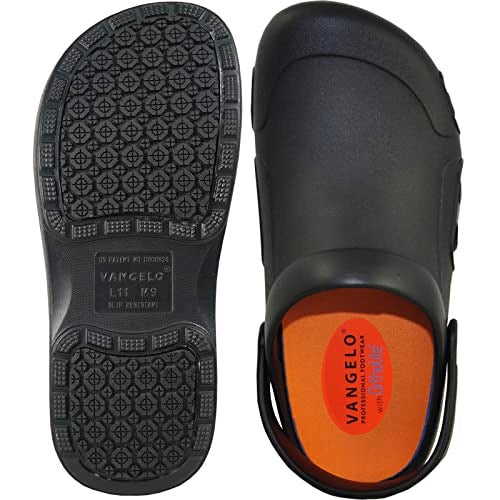 VANGELO Professional Slip Resistant Clog Waterproof Men Work Shoe Nurse Chef Shoe Ritz Black Men Size 16 - Image 4