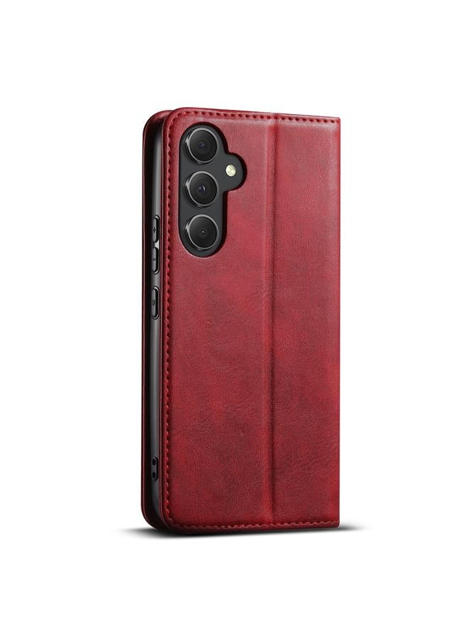 Suteni Case For Samsung Galaxy S24+ 5G J02 Oil Wax Wallet Leather Phone Case - Image 3