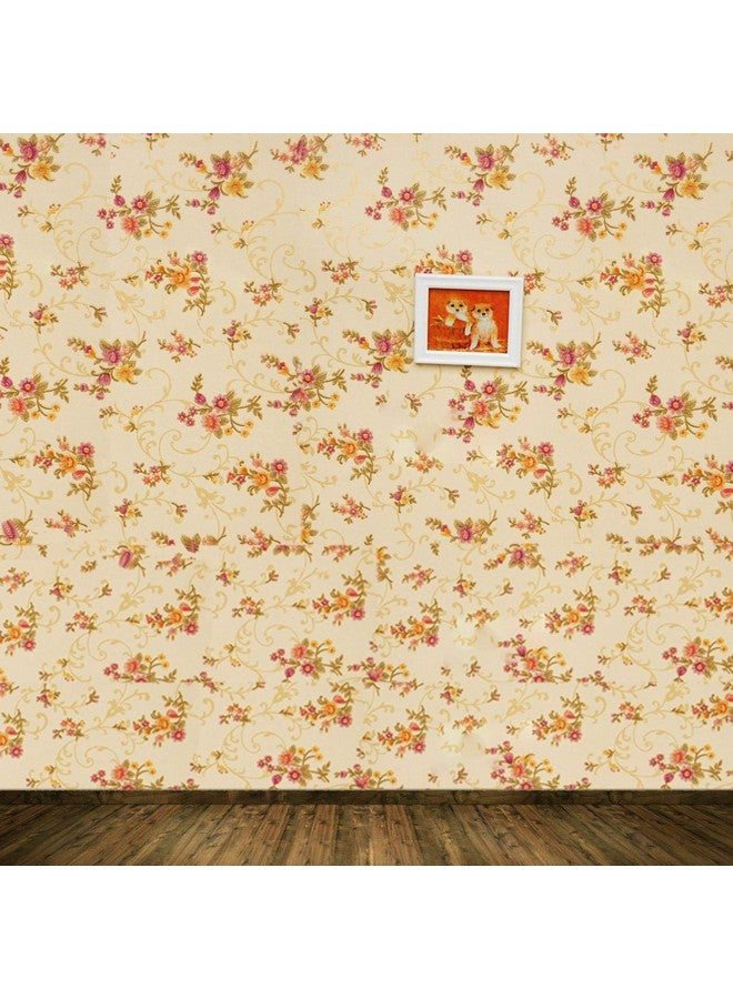 wolpin Wall Sticker Wallpaper (45 x 500 cm) DIY Self Adhesive Decal Floral Bouquet Kids Room, Baby Room Bedroom, Yellow - Image 2