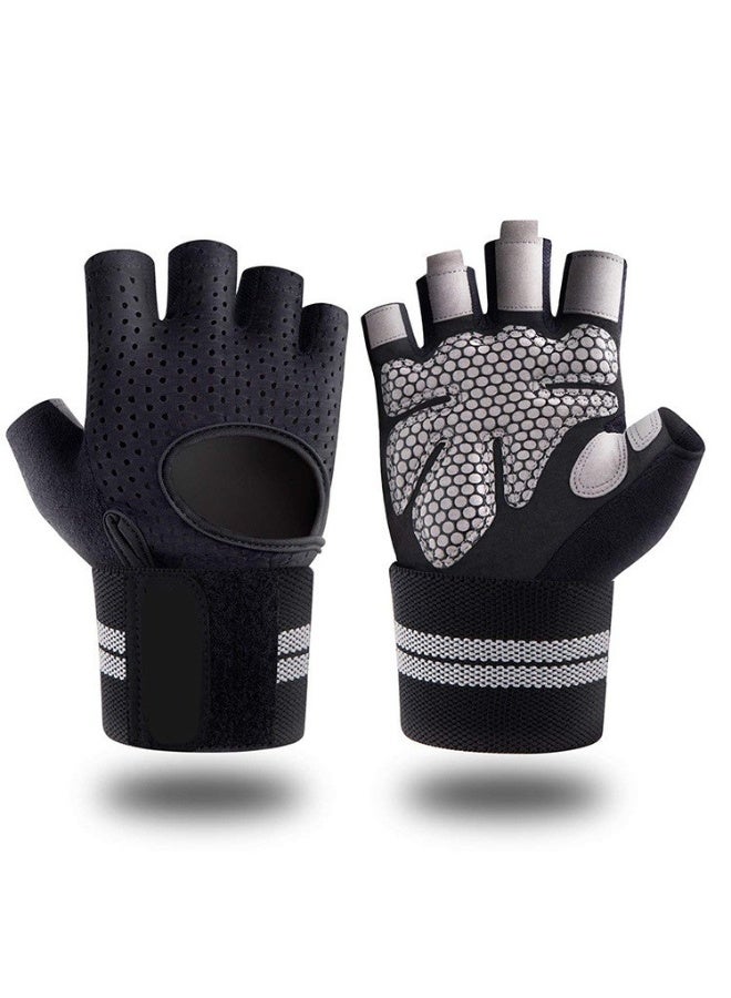 Anti-slip Sports Gloves Multiple Sizes Breathable Wearable Workout Gloves for Dumbbell Training Fitness and Outdoor Activities - Image 1