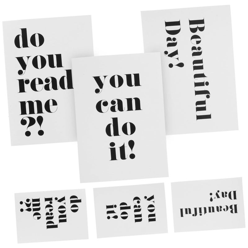 Backdrop 6pcs Decorative Photo Props Card Ideal for Amateur Professionals - Image 2