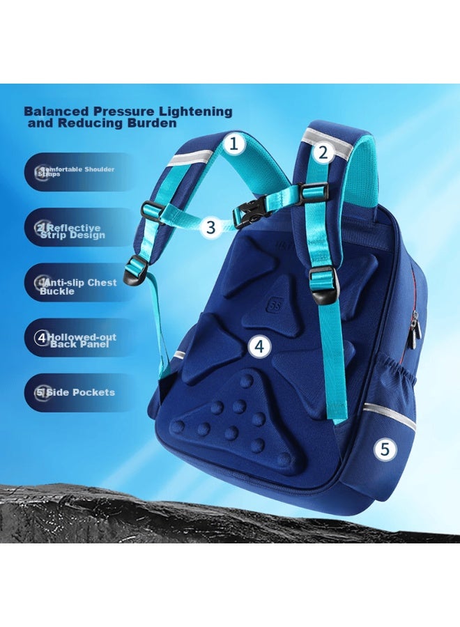 Ultraman Backpack For Boys, Xieruo Elementary School Grades 2-6 Children's Lightweight Boys' Reduced-load Backpack, 80079 Forest Gree - Image 3