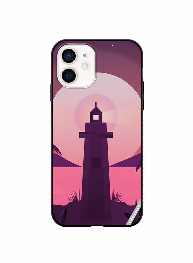 VR CREATIVE Protective Case Cover For Apple iPhone 11 Lake House Design Multicolour - Image 1