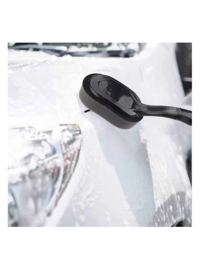 Car wheel cleaning brush with soft sponge head and long handle for outdoor and indoor cleaning brush - Image 5