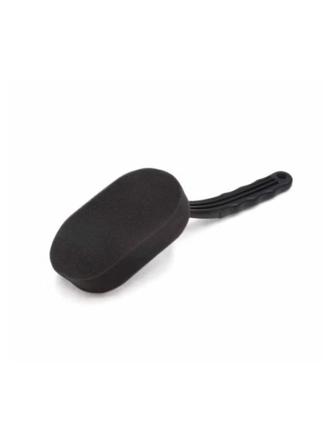 Car wheel cleaning brush with soft sponge head and long handle for outdoor and indoor cleaning brush - Image 4