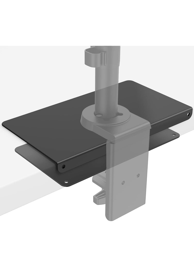 XICEN - Steel Reinforcement Bracket for Thin Glass and Other Fragile Table Tops Compatible with Most Monitor Mount Stand Grommet C Clamp Installation CGRP B - Image 1