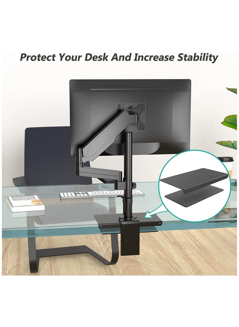 XICEN - Steel Reinforcement Bracket for Thin Glass and Other Fragile Table Tops Compatible with Most Monitor Mount Stand Grommet C Clamp Installation CGRP B - Image 1