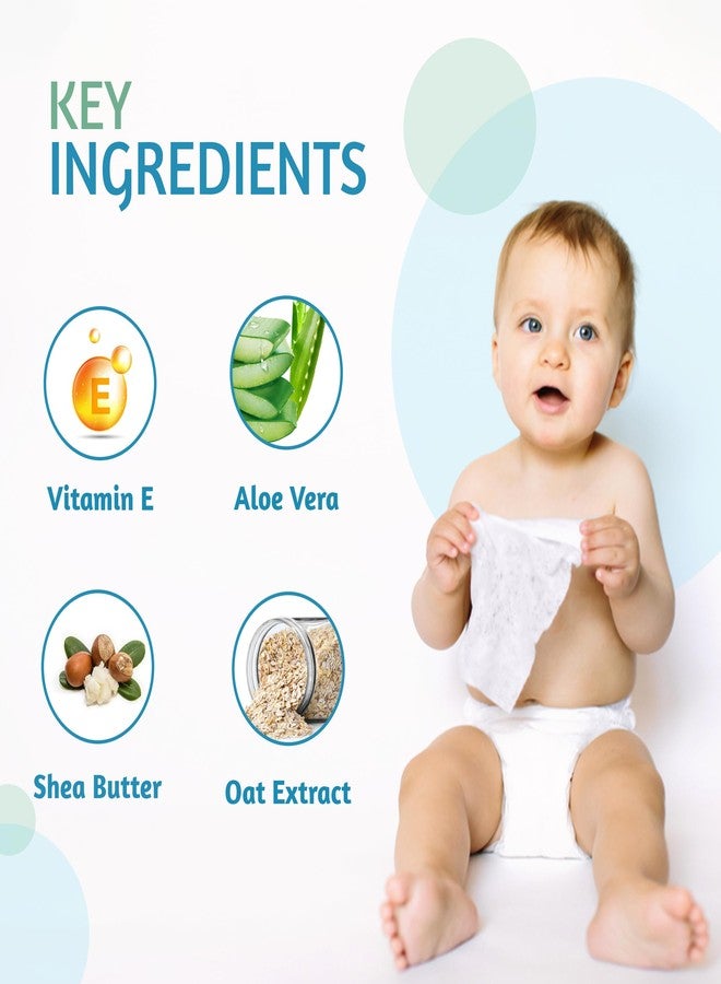 MUMta Cleansing Baby Wipes, Enriched with Aloe Vera, Jojoba seed oil, Shea Butter & Vitamin E - 80 Counts/Pack| Essential Wet Wipes with Lid, Alcohol and Paraben free wipes for Babies/Kids (Pack of 5) - Image 3