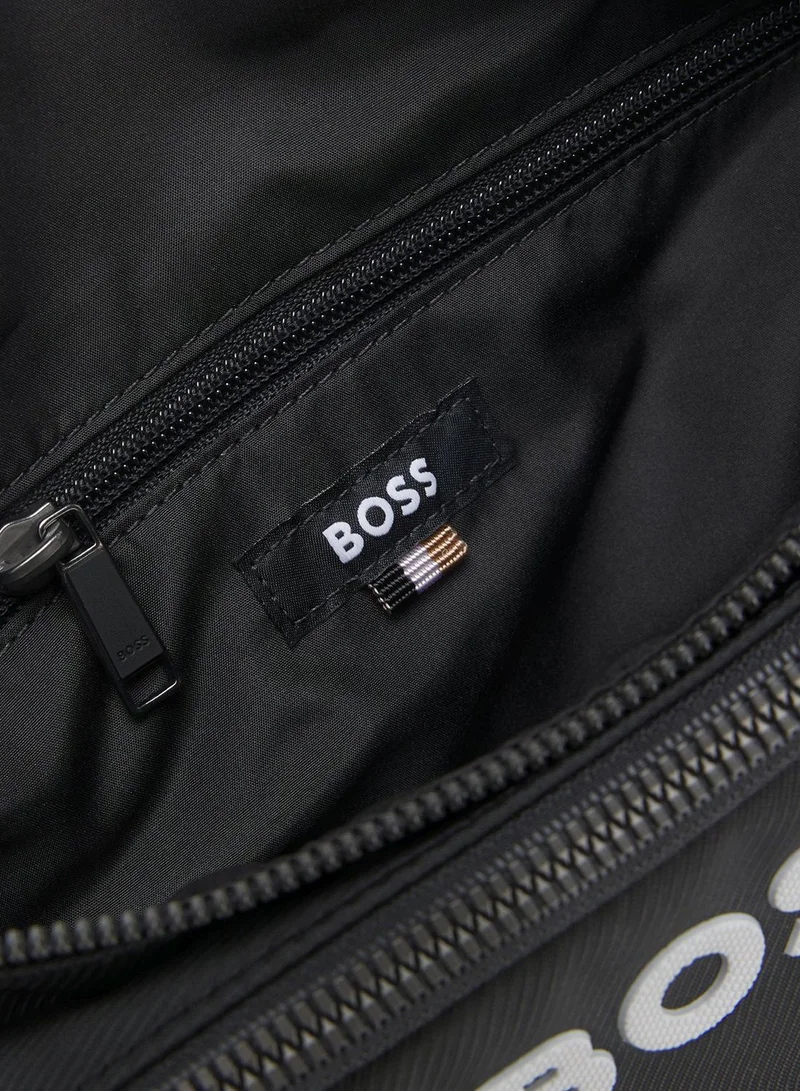 BOSS Black Structured belt bag with contrast logo for Men | Best Price UAE