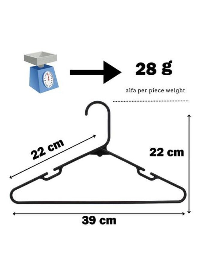 Kanz Aladwaa Hanger 216 pieces ( Alfa ) type . Black color  - Image 3