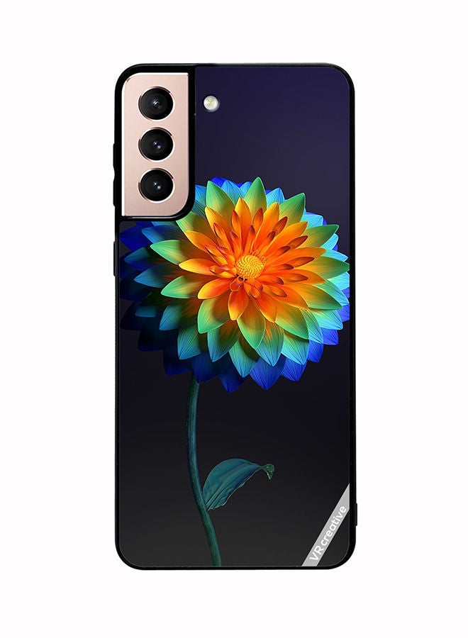 VR CREATIVE Protective Case Cover For Samsung Galaxy S21 Plus 5G Flower Design Multicolour - Image 1