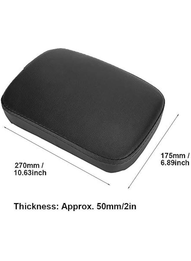 Pillion Seat Tandem Seat 8 Suction Cup Motorcycle Rear Seat Pad Motorcycle Rear Passenger Cushion Custom Seat Universal Approx. 270 X 175mm X 50mm Black