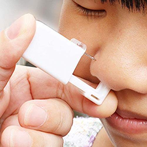 XUKEKOY 2 Pack Safety Self Piercing Gun Kit with Stud for Ear Nose, Painless (White) - Image 3