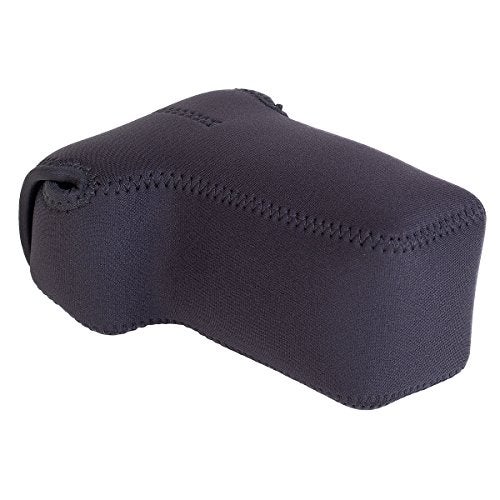 OP/TECH USA Soft Pouch – Compact digital camera case, lightweight accessories pouch, sleek neoprene sleeve for DSLR, perfect for backpacks & travel – durable protection in style D-Midsize Zoom | Black - Image 1