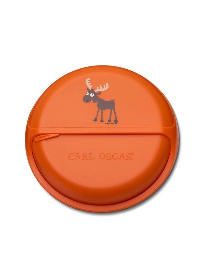 Carl Oscar BentoDisc & TEMPFlask  Combo Pack - Moose (Stainless steel Flask 0.5 L + Lunchbox  0.9L) Orange