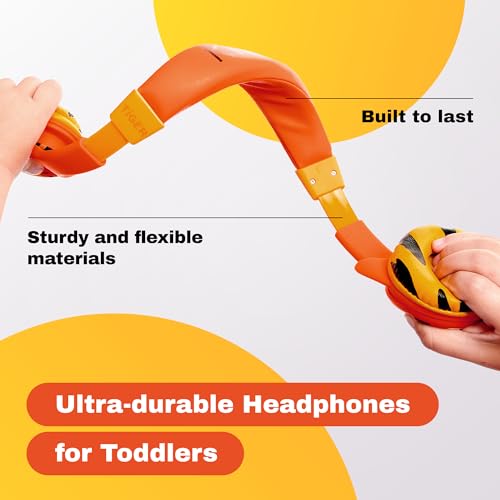 Kidrox Wired Toddler Headphones for 1-7 Years Old — 85dB Volume Limited Baby Headphones for Plane and Car Travel — Children Headset for Airplane, iPad and Tablet, Kids Headphone with Cord for Children - Image 2