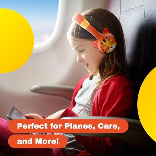 Kidrox Wired Toddler Headphones for 1-7 Years Old — 85dB Volume Limited Baby Headphones for Plane and Car Travel — Children Headset for Airplane, iPad and Tablet, Kids Headphone with Cord for Children - Image 4
