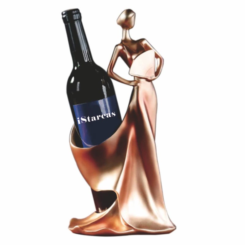 iStarcas Wine Rack - Lady Wine Bottle Holder, Countertop Decorative Woman Wines Holder for Kitchen & Home Bar & Tabletop Decor & Gift - Image 1