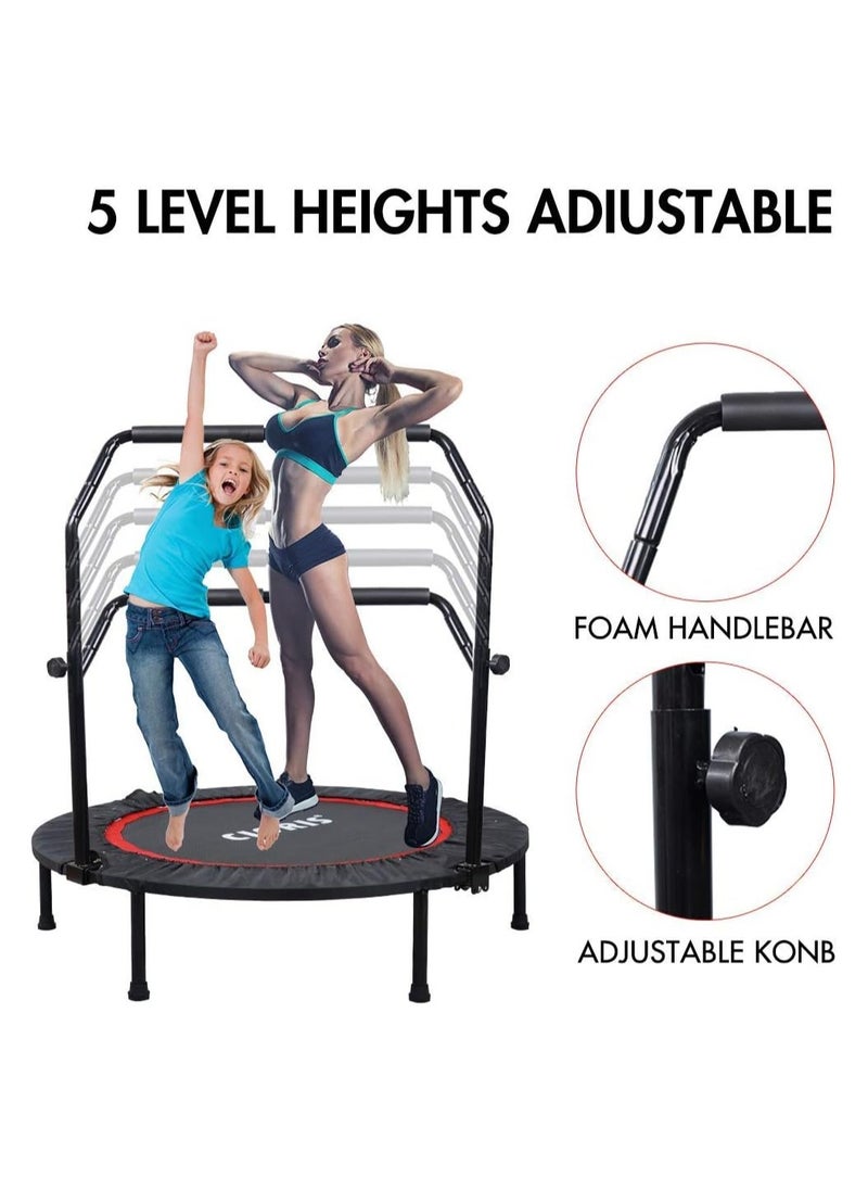 Cool Baby Style - Adult Mini Trampoline 40 inc Include Handle Foldable Indoor Trampoline for Sports and Weight Loss - Image 1