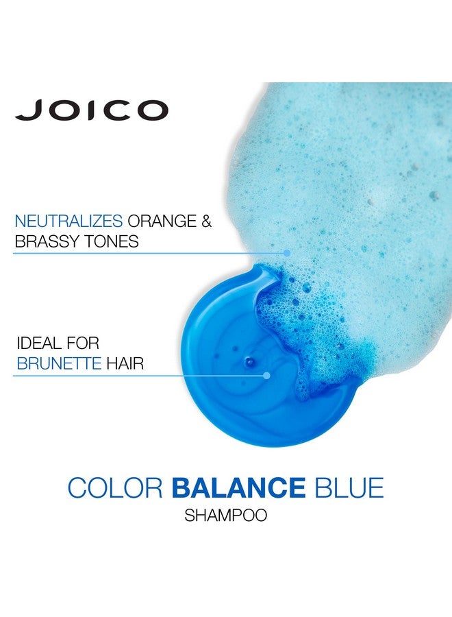 Joico Color Balance Blue Shampoo | For Lightened Brown Hair | Eliminate Brassy Orange Tones | Boost Color Vibrancy & Shine | UV Protection | With Rosehip Oil & Green Tea Extract | 10.1 Fl Oz - Image 5