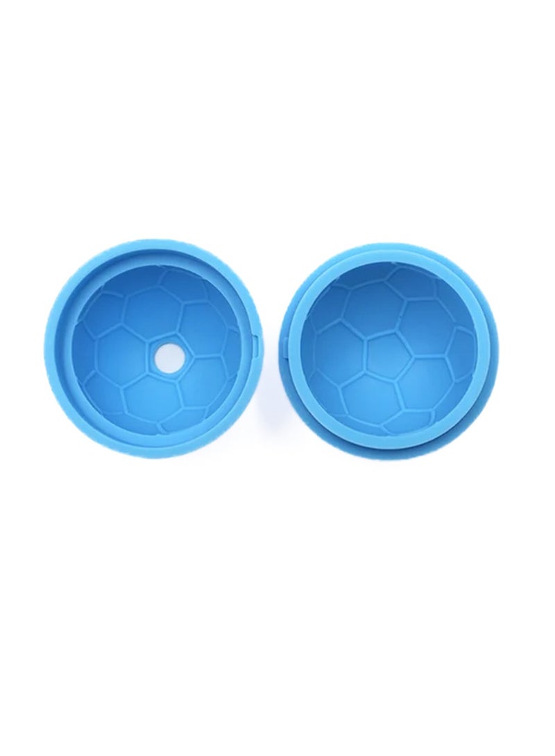 BarPros BarPros Rubber Soccer Shape Ice Mold - Blue  - Image 2