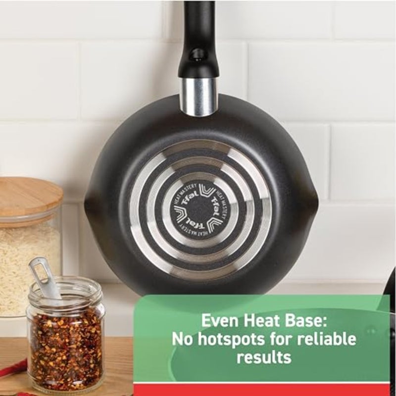 Specialty Nonstick Handy Pot with Glass Lid 3 Quart Oven Safe 350F Cookware, Pots and Pans, Dishwasher Safe Black - Image 4