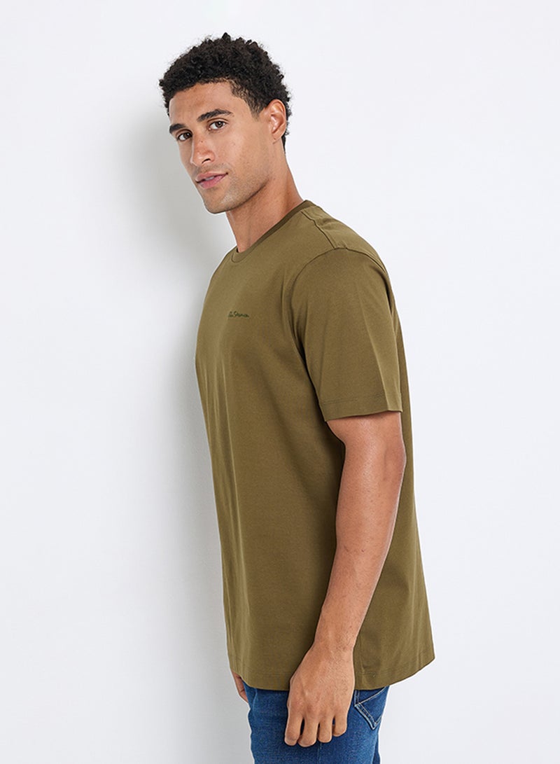 Ben Sherman Basic Mercerised Cotton Crew Neck T-Shirt - Image 4