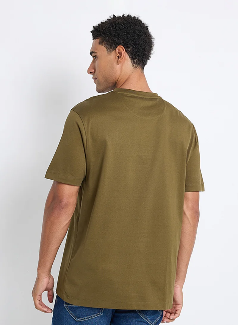 Ben Sherman Basic Mercerised Cotton Crew Neck T-Shirt