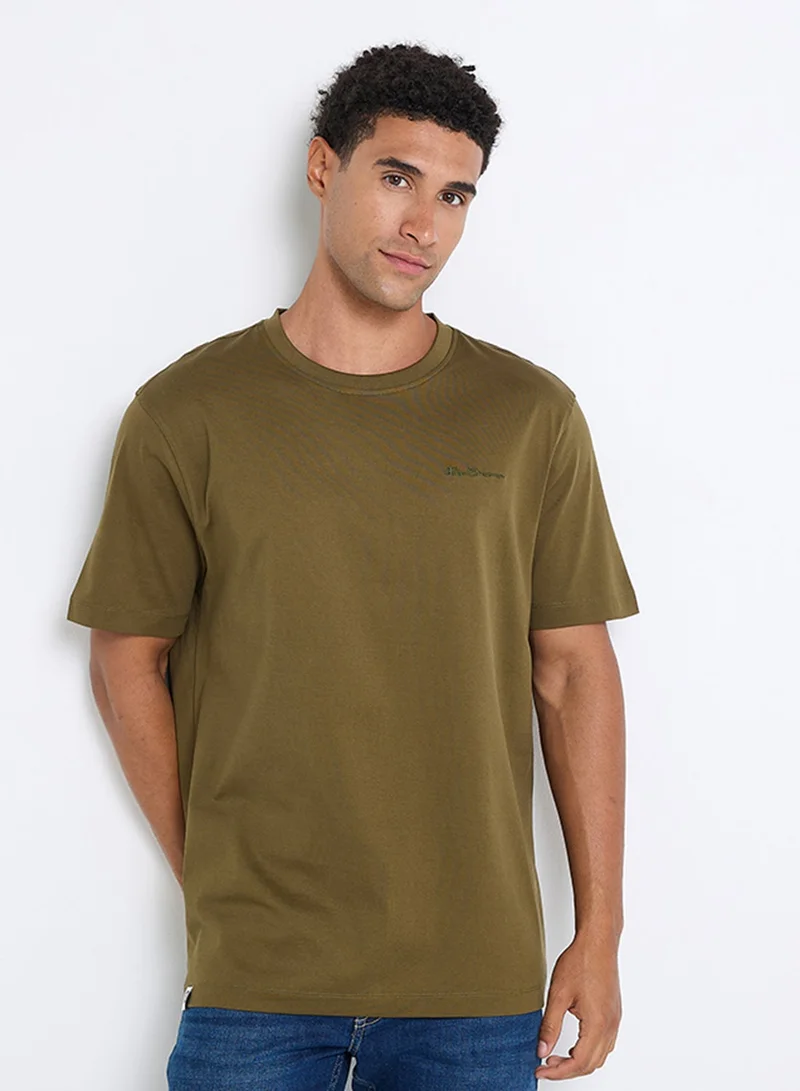 Ben Sherman Basic Mercerised Cotton Crew Neck T-Shirt