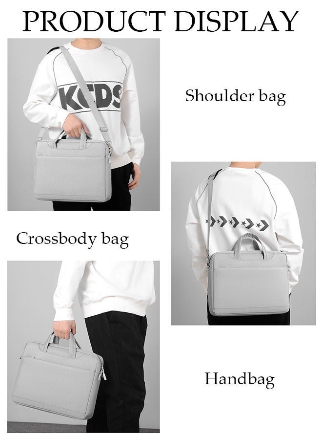 DUNISO 15.6 Inch Laptop Bag with Multi Compartment Lightweight Laptop Hand Bag Crossbody Bag Travel Business Briefcase Water-Resistant Dust-proof Shoulder Messenger Bag for Men and Women Work Office - Image 2