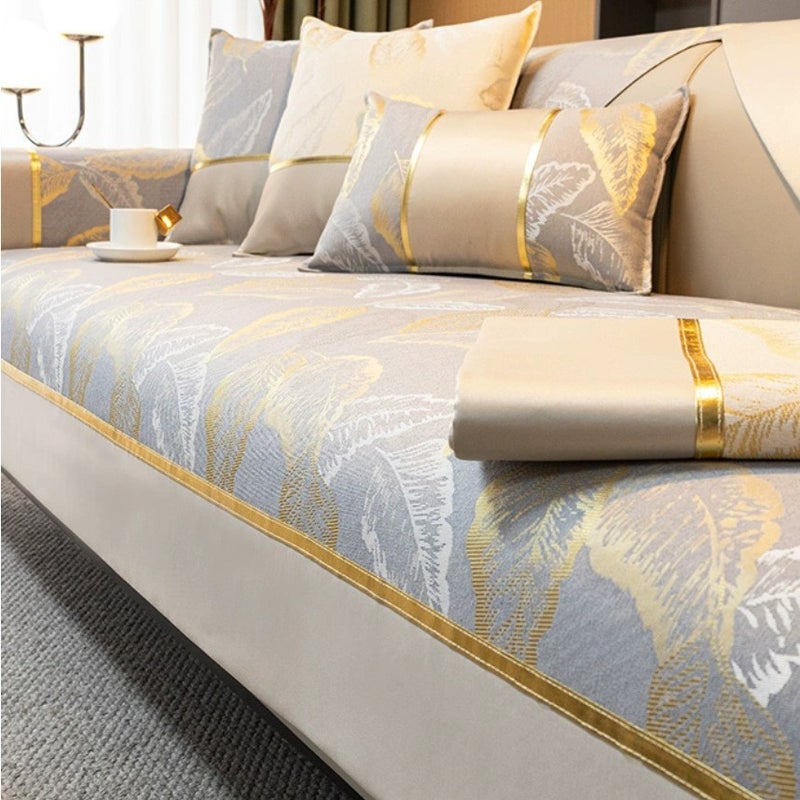 High-End Sofa Cushion Four Seasons Universal Leather Sofa Anti-Slip Cover Cover Towel Entry Luxury High-End Cover Cloth Cushion - Image 2