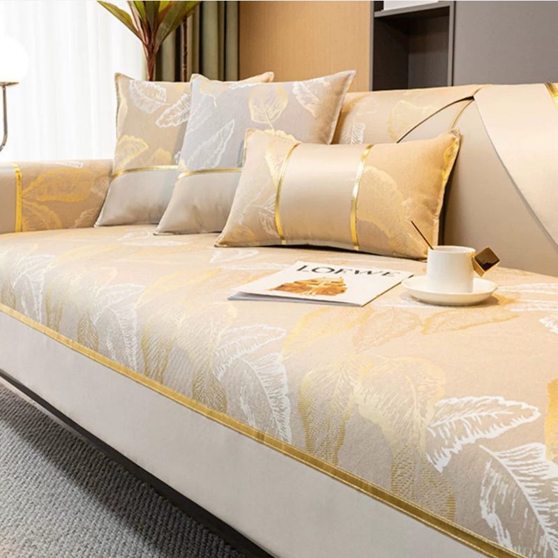 High-End Sofa Cushion Four Seasons Universal Leather Sofa Anti-Slip Cover Cover Towel Entry Luxury High-End Cover Cloth Cushion - Image 1