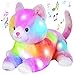 Glow Guards 13 Musical Light up Rainbow Cat Stuffed AnimalRainbow Kitty Soft Stuffed AnimalSinging Glowing Cat Plush Toy Bed Night Light Birthday Gift for Toddler Kids - Image 3