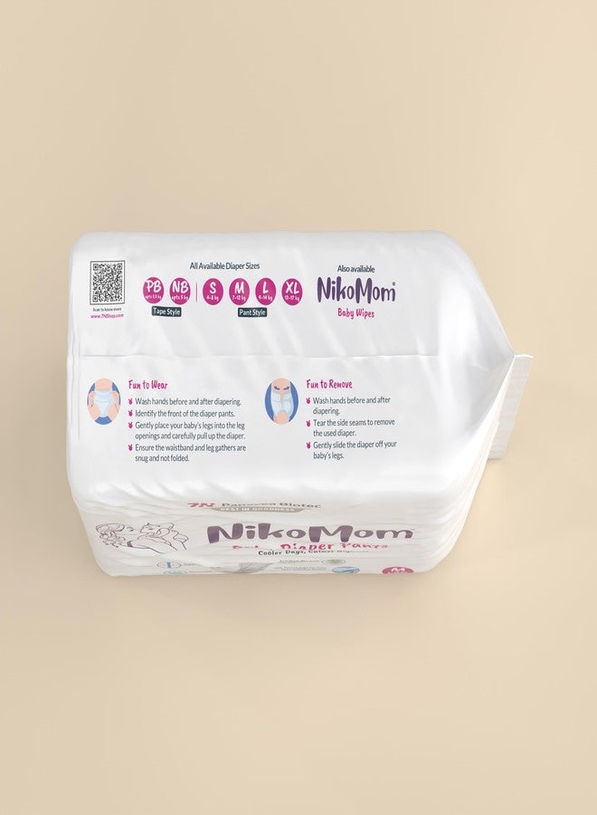 NikoMom Diaper Pants Medium | Up to 435 ml storage capacity for Babies Weighing 7-12 Kg | Pack of 14 Diapers| Easy to Wear and Remove | Ultra Soft & Dry, Breathable | All-Night Protection | Value Pack - Image 5