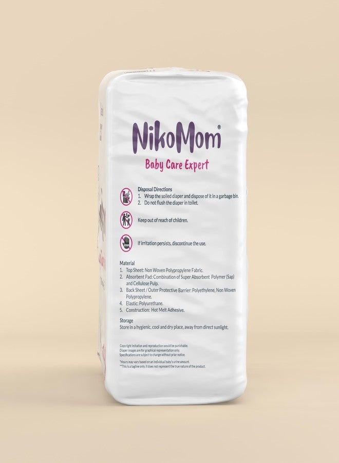 NikoMom Diaper Pants Medium | Up to 435 ml storage capacity for Babies Weighing 7-12 Kg | Pack of 14 Diapers| Easy to Wear and Remove | Ultra Soft & Dry, Breathable | All-Night Protection | Value Pack - Image 4