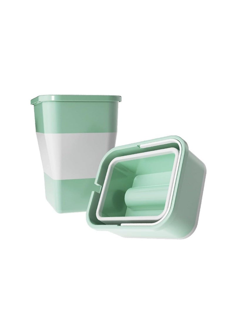 MVM Enterprise MVM Enterprise Silicone Collapsible Trash Can home kitchen office bathroom travel camping Use Waste Foldable Garbage Basket Compact Waste Collector Holder Hidden Space Dustbin1 pcs  - Image 1
