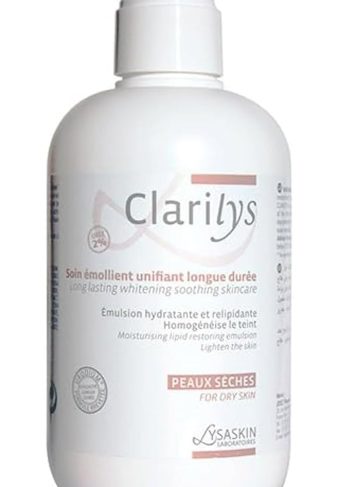 Lysaskin Clarilys Moisturizing and Skin Lightening Emollient - 200 ml for Dry Skin - Image 1