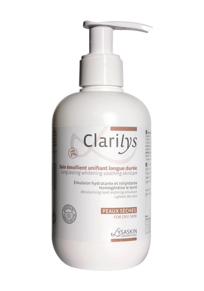 Lysaskin Clarilys Moisturizing and Skin Lightening Emollient - 200 ml for Dry Skin - Image 3