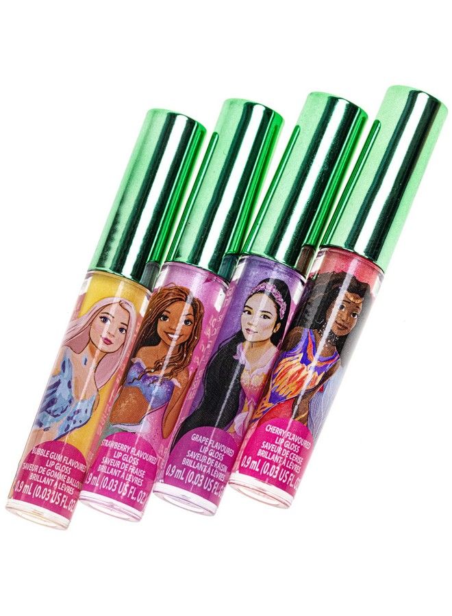 TOWNLEY GIRL The Little Mermaid Super Sparkly 7 Piece Party Favor Vegan Plant Based Lip Gloss Makeup Set For Girls Kids Toddlers Perfect For Parties Sleepovers Makeovers Birthday Gift For Girls Above 3 Yrs - Image 5