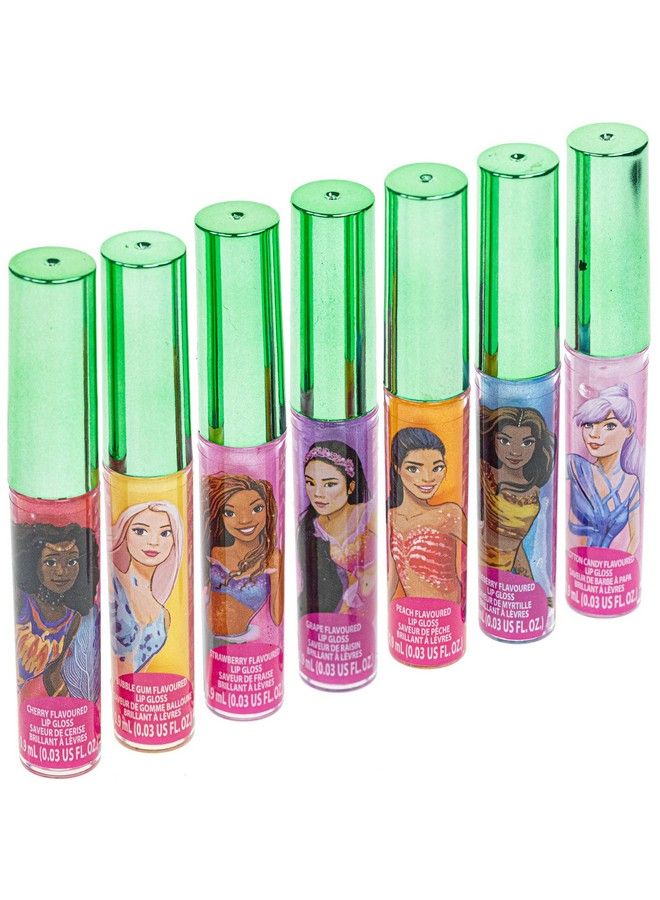 TOWNLEY GIRL The Little Mermaid Super Sparkly 7 Piece Party Favor Vegan Plant Based Lip Gloss Makeup Set For Girls Kids Toddlers Perfect For Parties Sleepovers Makeovers Birthday Gift For Girls Above 3 Yrs - Image 4