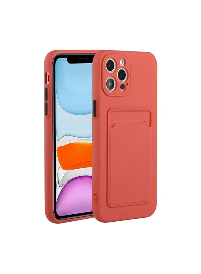 زبون جراب لهاتف iPhone 12 Pro بتصميم فتحة بطاقة، جراب واقٍ مقاوم للصدمات مصنوع من مادة TPU - Image 1