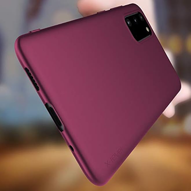 X－Level Xlevel Samsung Galaxy S20 Case Slim Fit Soft TPU Ultra Thin S20 Mobile Phone Cover Matte Finish Coating Phone Case Compatiable Samsung Galaxy S20Galaxy S20 5G  WineRed - Image 4