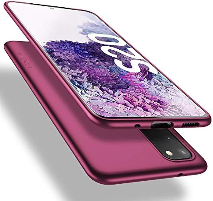 X－Level Xlevel Samsung Galaxy S20 Case Slim Fit Soft TPU Ultra Thin S20 Mobile Phone Cover Matte Finish Coating Phone Case Compatiable Samsung Galaxy S20Galaxy S20 5G  WineRed - Image 2