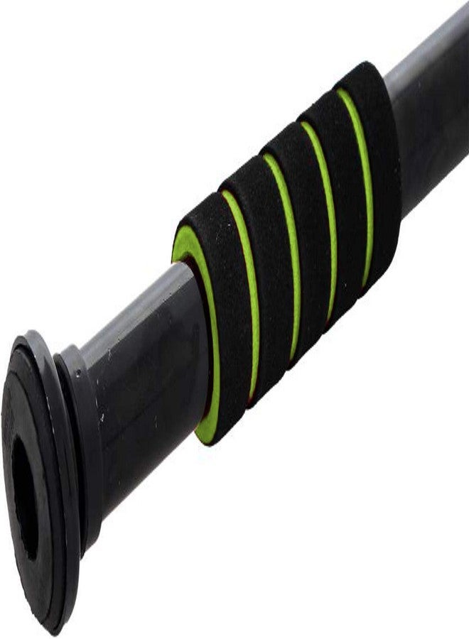 LAFILLETTE Adjustable Indoor Professional Chrome Plated Steel 100 kg Horizontal Bars Exercise Workout Pull Chin Up Training Bar for Sports Fitness Equipment for Home Gym (Green; Black) - Image 4