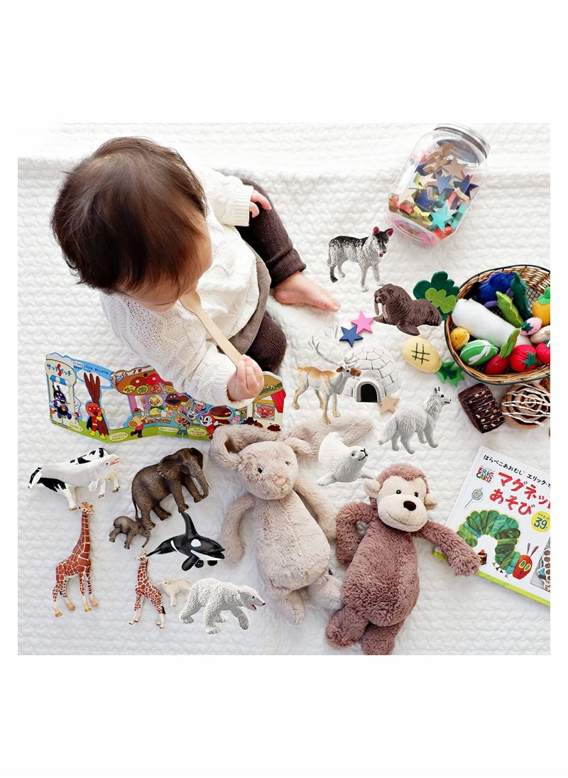 SYOSI - 10Pcs Polar Animals Figurines, SYOSI Arctic Animal Toy Figurines Set, Realistic Animal Models, Arctic Circle Ocean Sea Animal Figurines Playset for Kids, Educational Toys - Image 1
