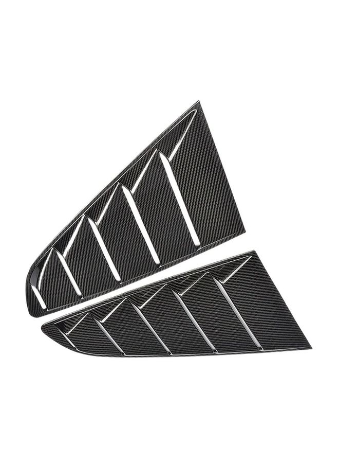 For Ford Mustang 2015-2022 Side Air Intake Panels Rear Window Vent Covers Bright Black ABS Plastic Easy Installation Enhances Aerodynamics Style Durable Car Ventilation Decor - Image 5